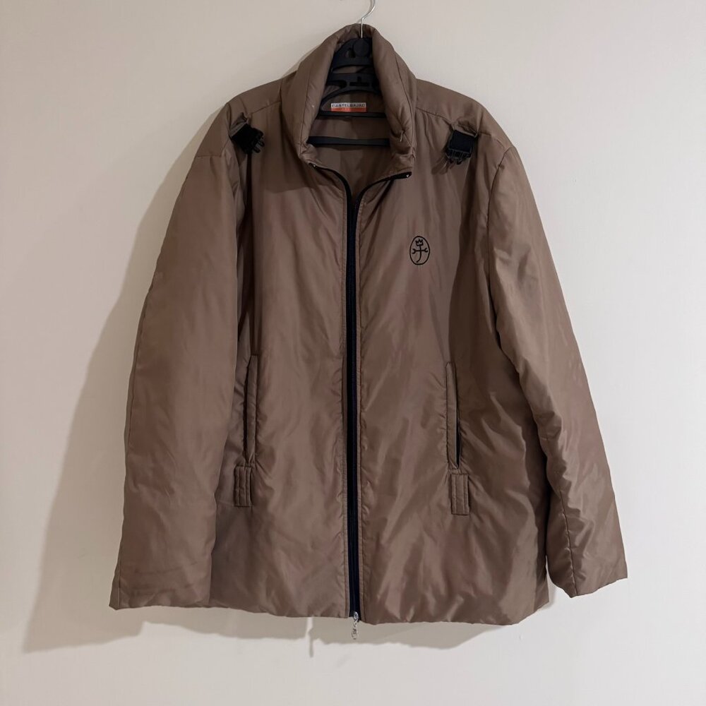 [Castelbajac sport] Men’s Brown Lightweight Puffer Jacket - Size 4 (XL)